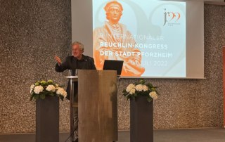 Doktor Christoph Timm beim 9. Internationalen Reuchlin-Kongress