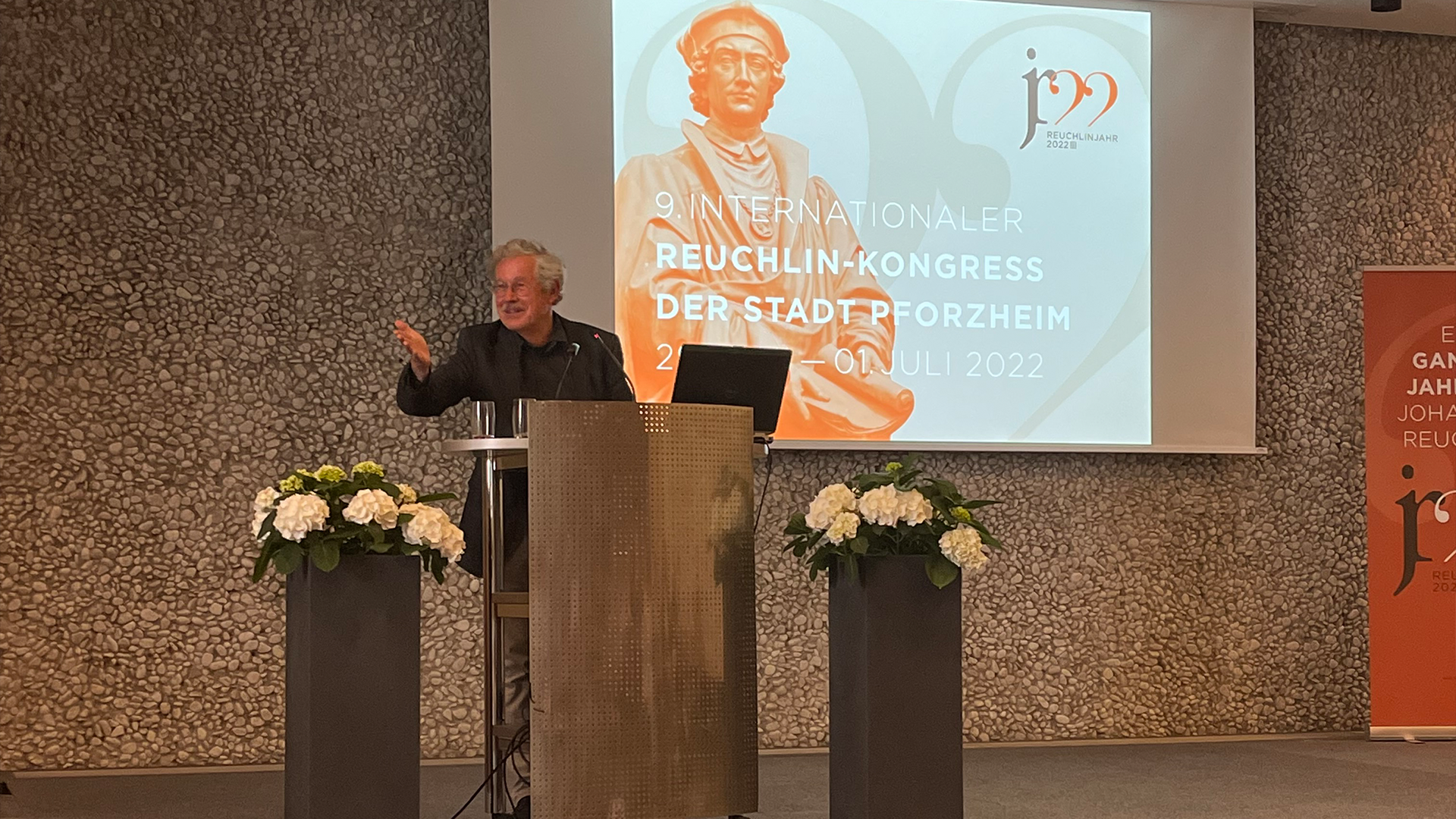 Doktor Christoph Timm beim 9. Internationalen Reuchlin-Kongress