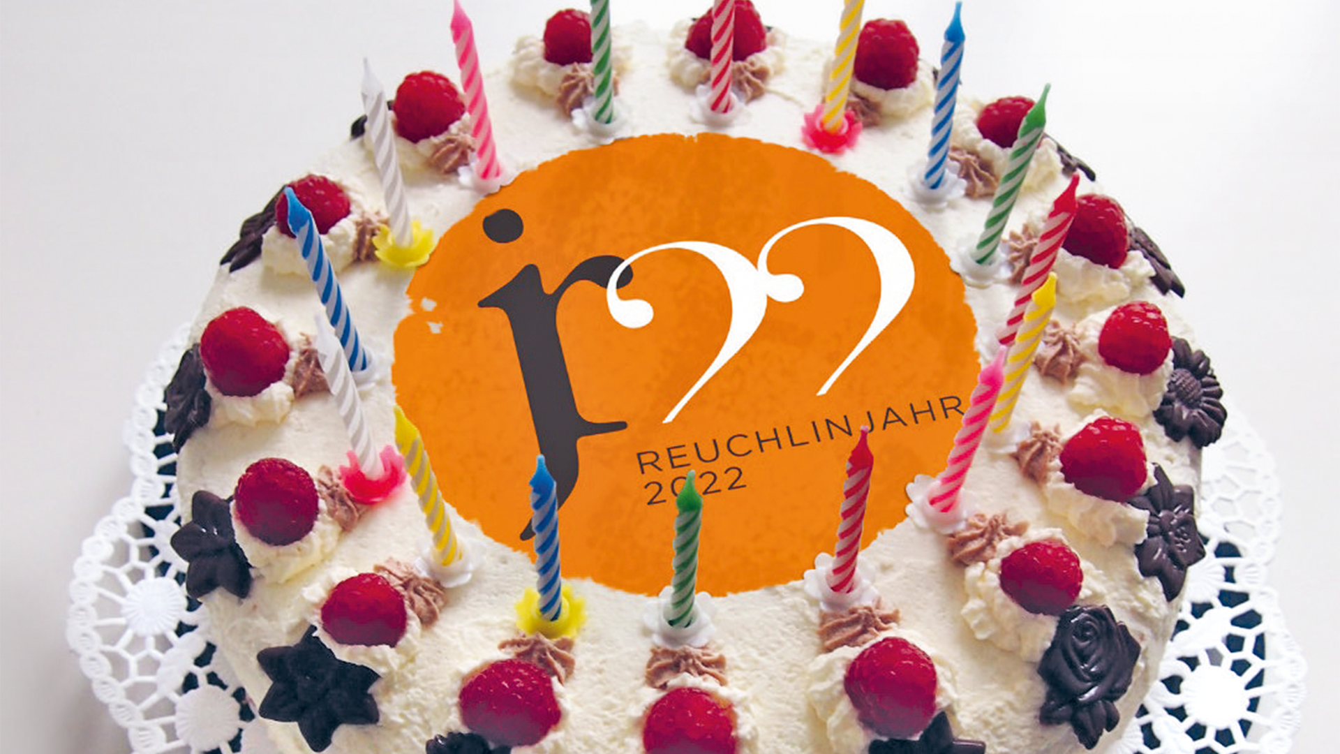 Geburtstagstorte mit Reuchlinjahr 2022-Logo